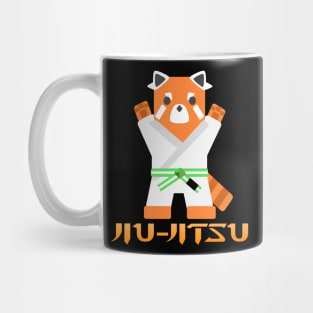 Jiu Jitsu Panda -Green White- Mug